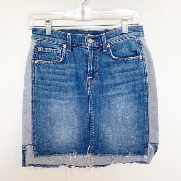 7 For All Mankind Dresses & Skirts - 7 Jeans For All Mankind Denim Mini Skirt 26